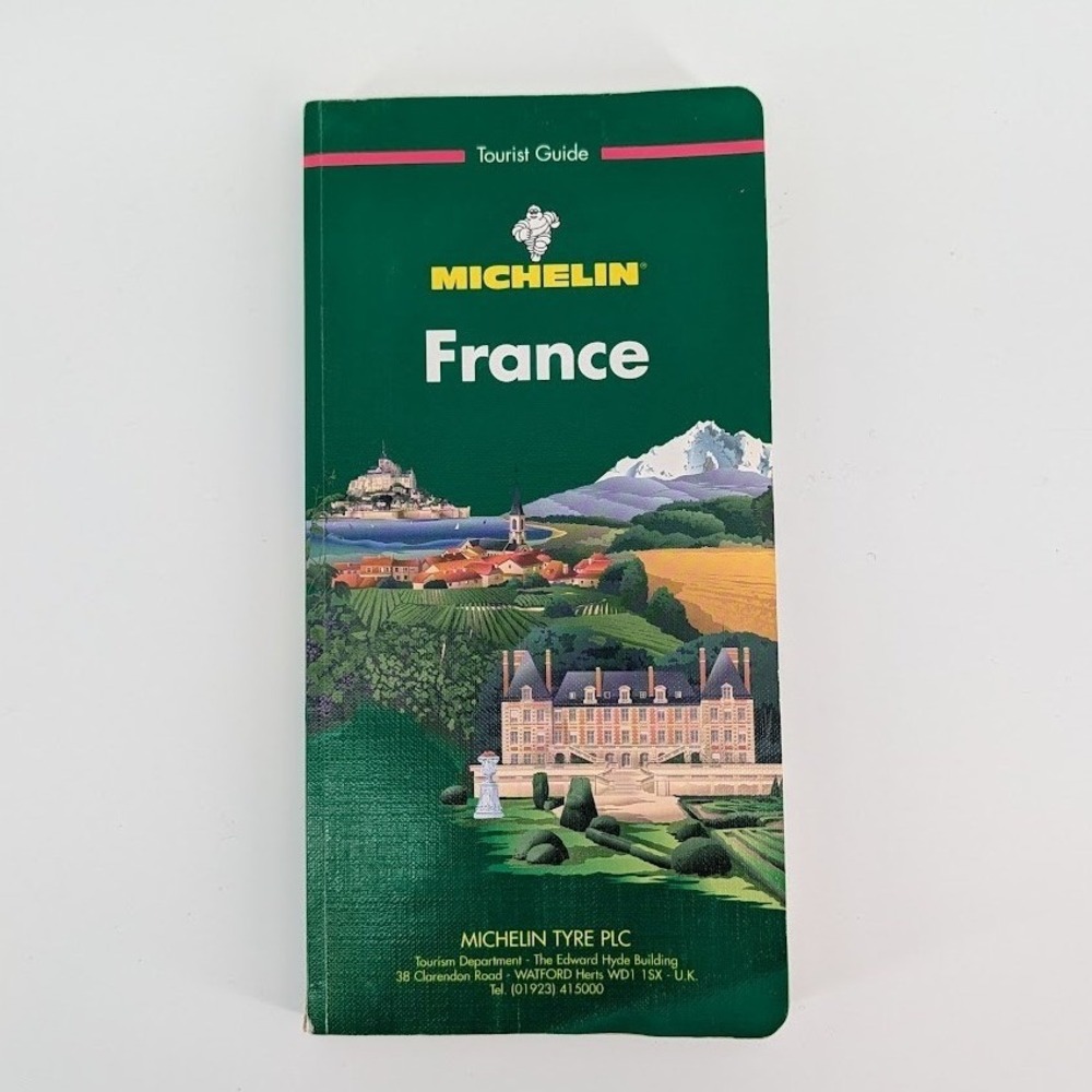 Vintage 1996 Michelin France Tourist Guide Green‎ Softcover Travel Book